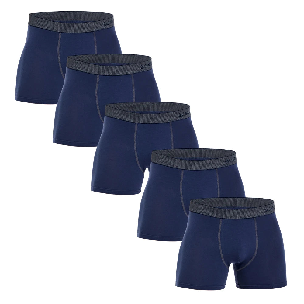 BONITOS Men's Cotton Printed Boxer Shorts Set (5 - Pair)