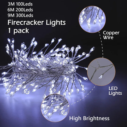 USB LED Firecracker Fairy Lights with Remote Control