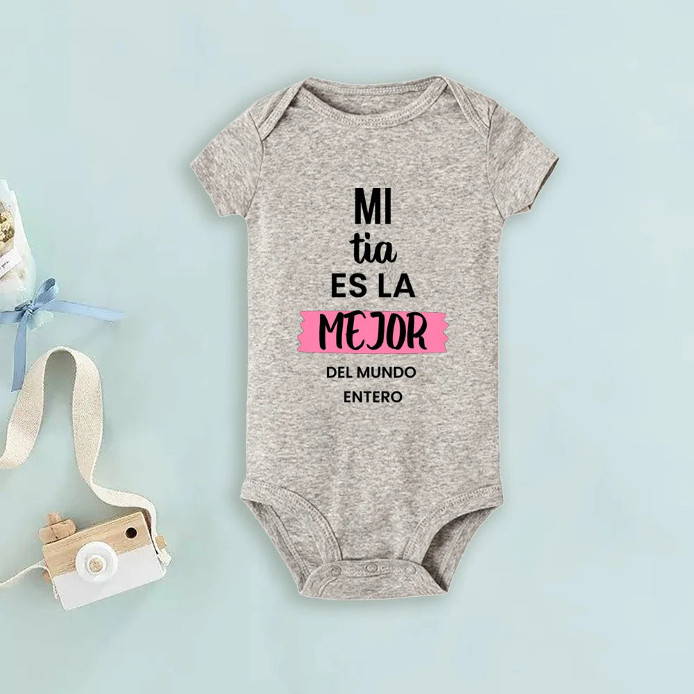 My Uncle Loves Me Very Much Print Baby Bodysuit