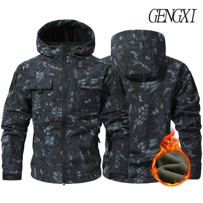 Softshell Fleece Lined Tactical Windproof Waterproof Jacket