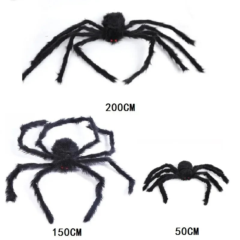 Giant Halloween Spider & Web Outdoor Decoration Set