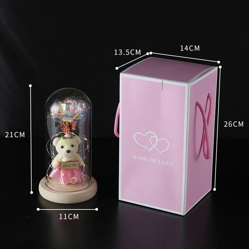 Valentines Day Eternal Rose LED Light