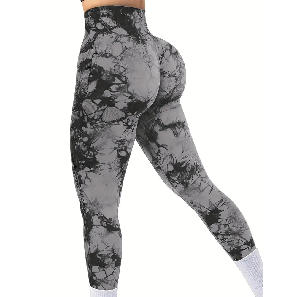 Tie-Dye Seamless Peach Butt High Waist Leggings
