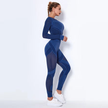 2PCS Seamless Quick Dry Long-sleeved Fitness Set