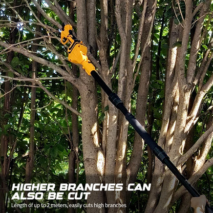 Brushless 1380W Electric Chainsaw with Telescoping Pole Pruner