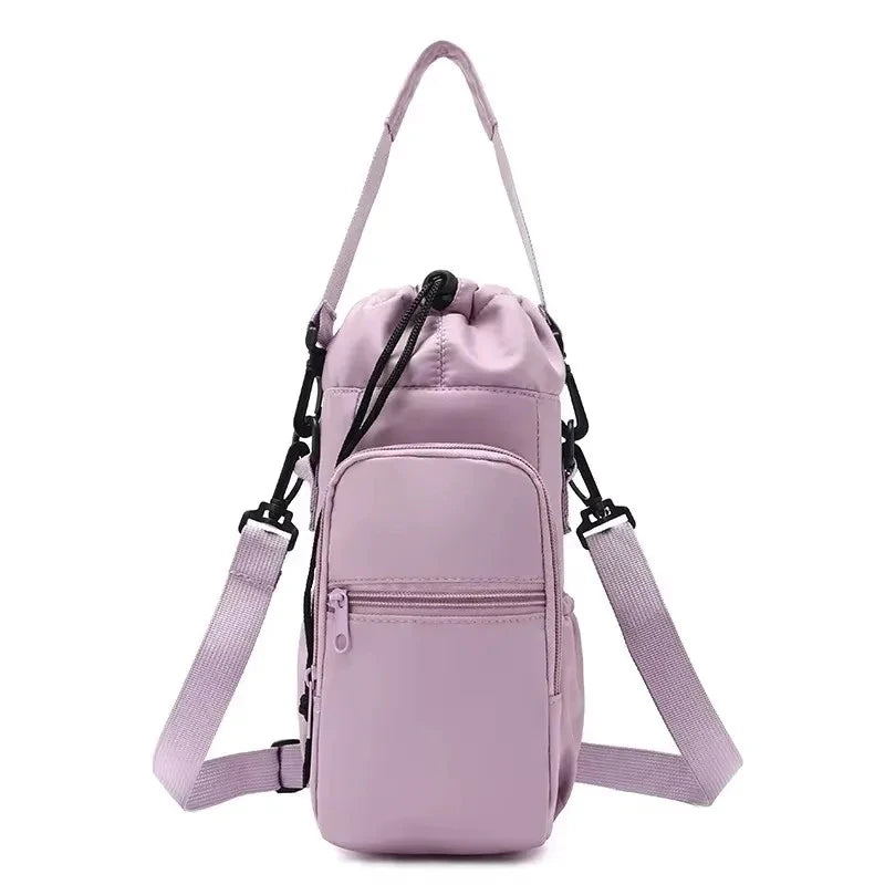 Portable Water Bottle Bag with Adjustable Straps