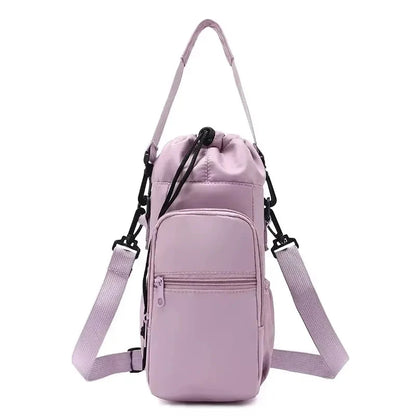Portable Water Bottle Bag with Adjustable Straps