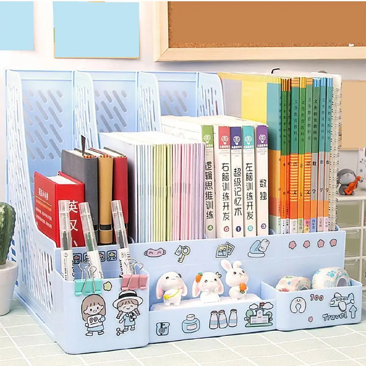 Multi-color File Storage & Organizer Rack