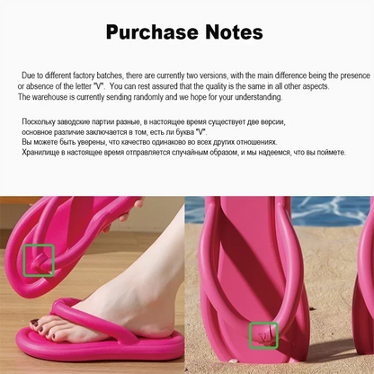 Women's Lightweight Non-Slip Thick Sole Beach & Bathroom Slides
