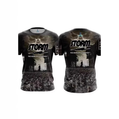 Storm Marble Fluid Graphic Performance Bowling Jersey