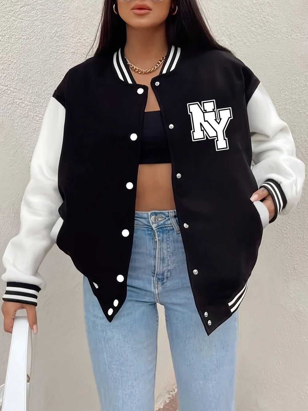 New York Letter Printing Coat