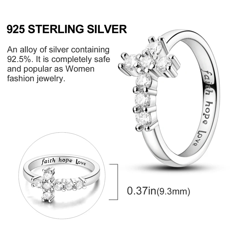 925 Sterling Silver Infinite Love Cubic Zircon Ring