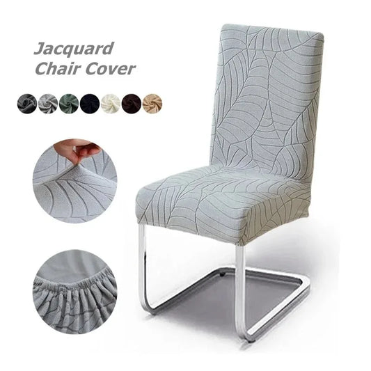 Stretch Jacquard Dining Chair Covers – Universal Spandex Slipcover Seat Protector