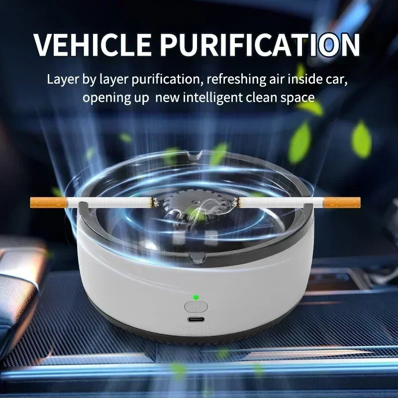 Multifunctional USB Rechargeable Smokeless Electric Ashtray
