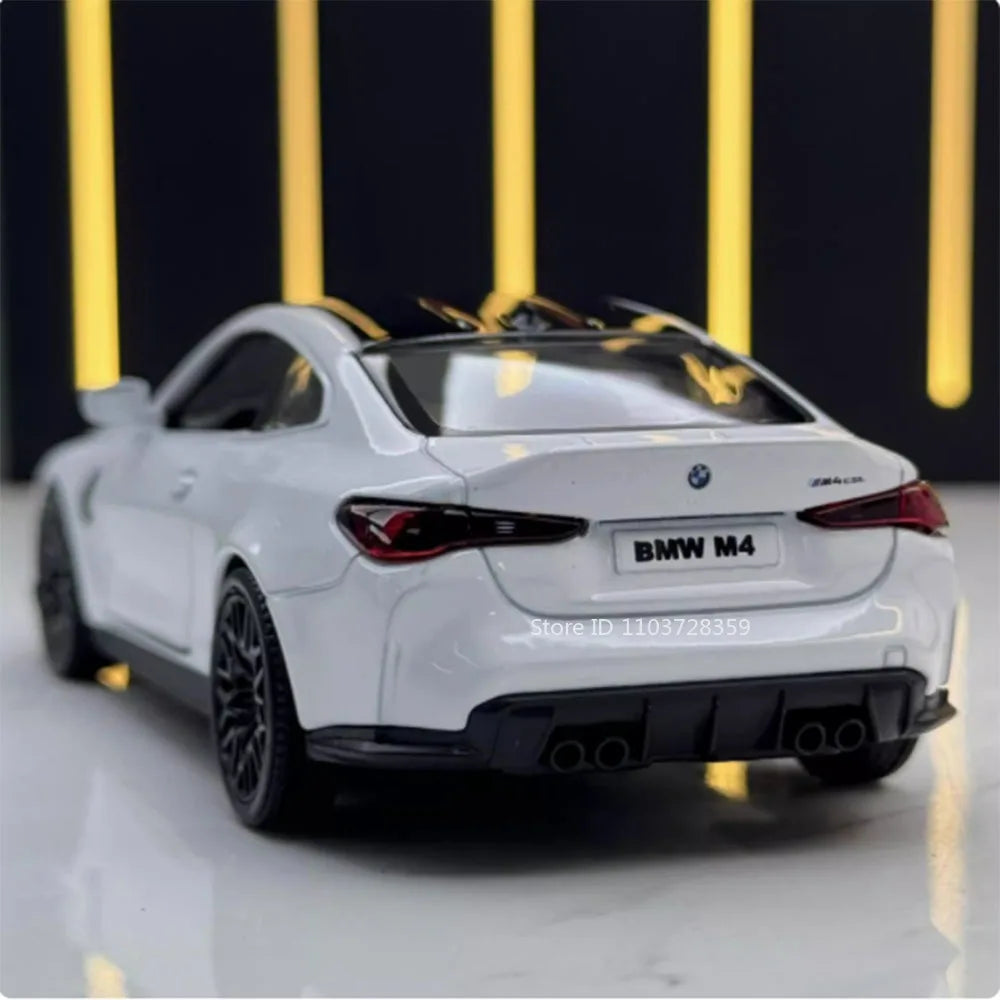1:36 Model Car BMW Alloy Diecast Doors Opened Pull Back Rubber Tires