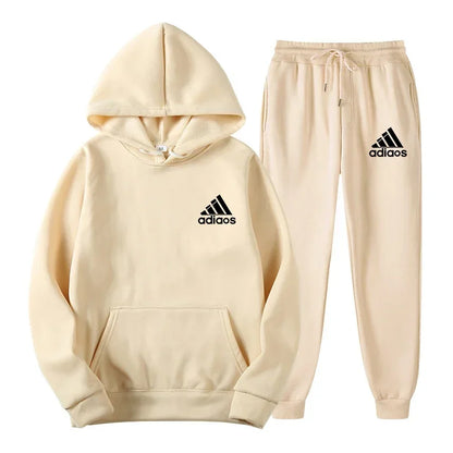 Hooded Top and Sweatpants Two-piece Set