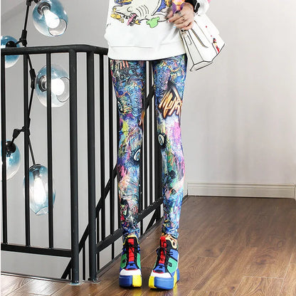 Casual and Colorful Leg Warmer Leggings