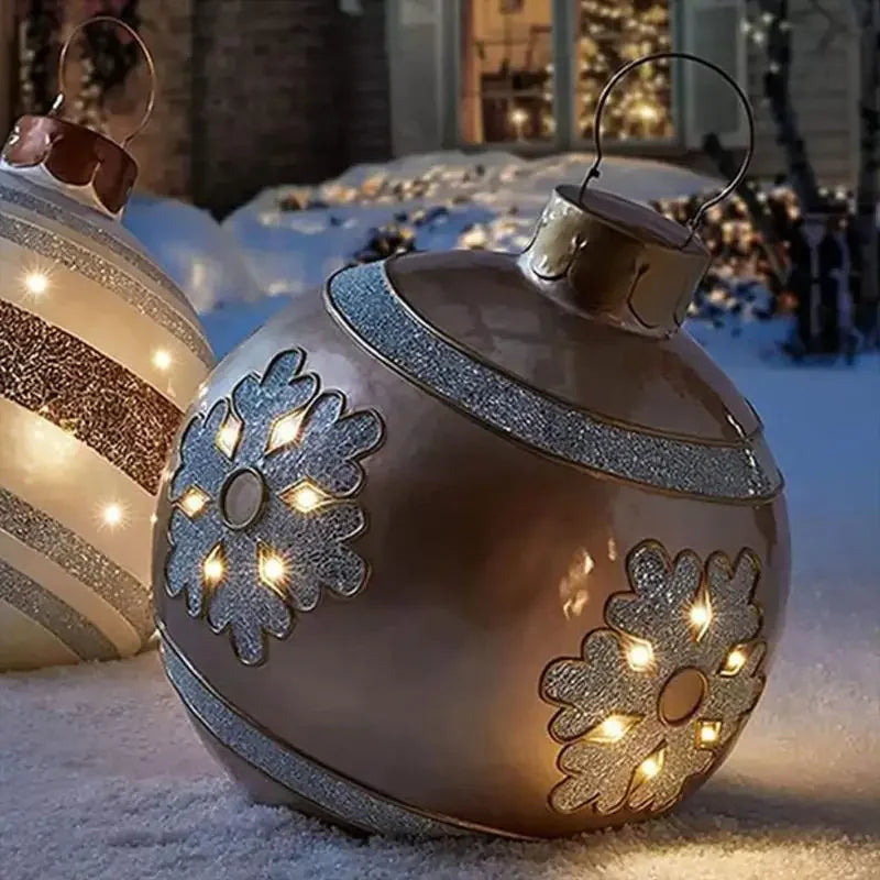 60CM Giant Outdoor Inflatable Christmas Ball Ornament