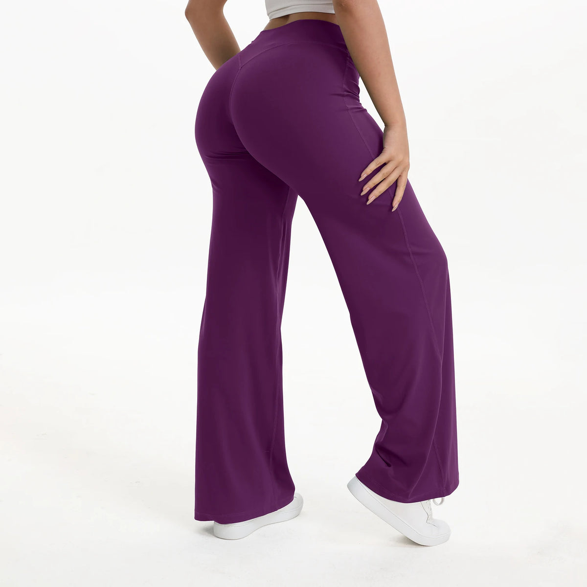 NCLAGEN Women’s Seamless Flare Yoga Leggings – High-Waist Butt Lifting Activewear