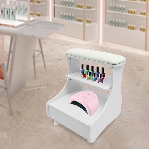 Foot Rest Pedicure Trolley Stool with Wheels