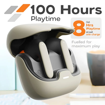 TWS Wireless Bluetooth 5.4 Ultra-low Latency Dual Microphone Noise Cancelling in Ear Earphones