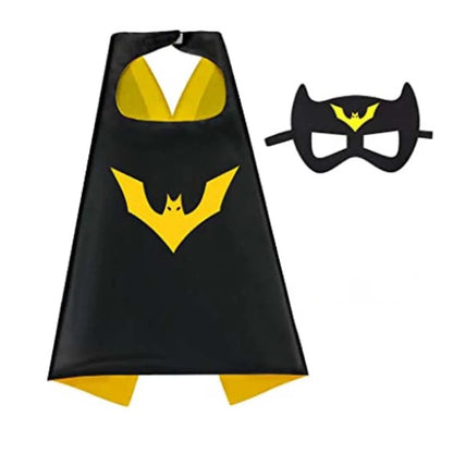 Kids' Superhero Capes & Masks Set – Cartoon Dress-Up Costume Party Favor