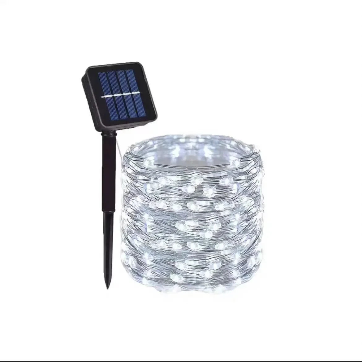 Outdoor Solar LED String Lights - Waterproof Copper Wire Garland