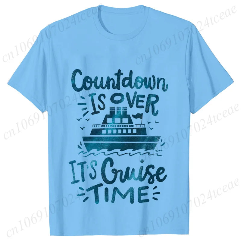 "Countdown Is Over It's Cruise Time" Women's T-Shirt - Family Matching Vacation Tee