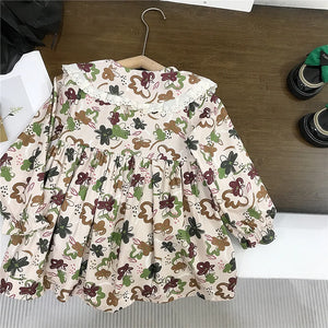 Infant Baby Girls Floral Dress and Soft Cardigan Set