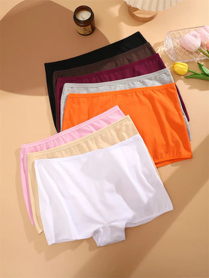 FINETOO 3PCS Cotton Boyshorts
