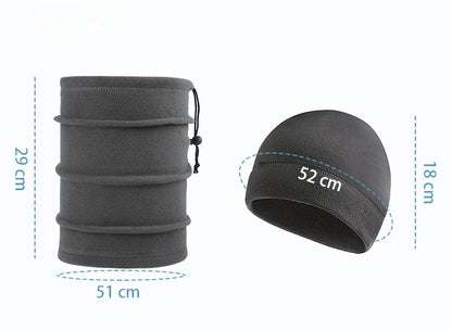 Winter Tactical Balaclava Thermal Fleece Ski Mask & Neck Warmer Set