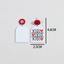 Acrylic Geometric Love Drop Earrings