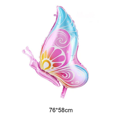 Large Butterfly Aluminum Foil Balloon - Party Decor & Photo Prop