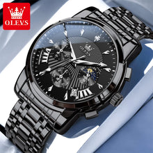 OLEVS Waterproof Stainless Steel Chronograph Quartz Watch