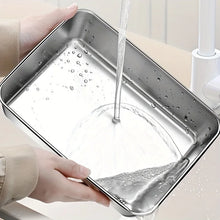 Stainless Steel Food Storage Rectangle Dish with Cover