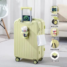 Small Cup Holder Trolley Suitcase