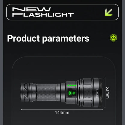 Ultra Bright Type-C Rechargeable LED Tactical Flashlight