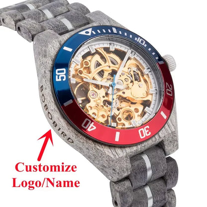 BOBO BIRD Wooden Mechanical Watch