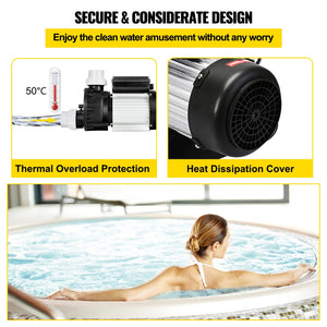 SucceBuy Whirlpool Circulation Pump For Above Ground Pools