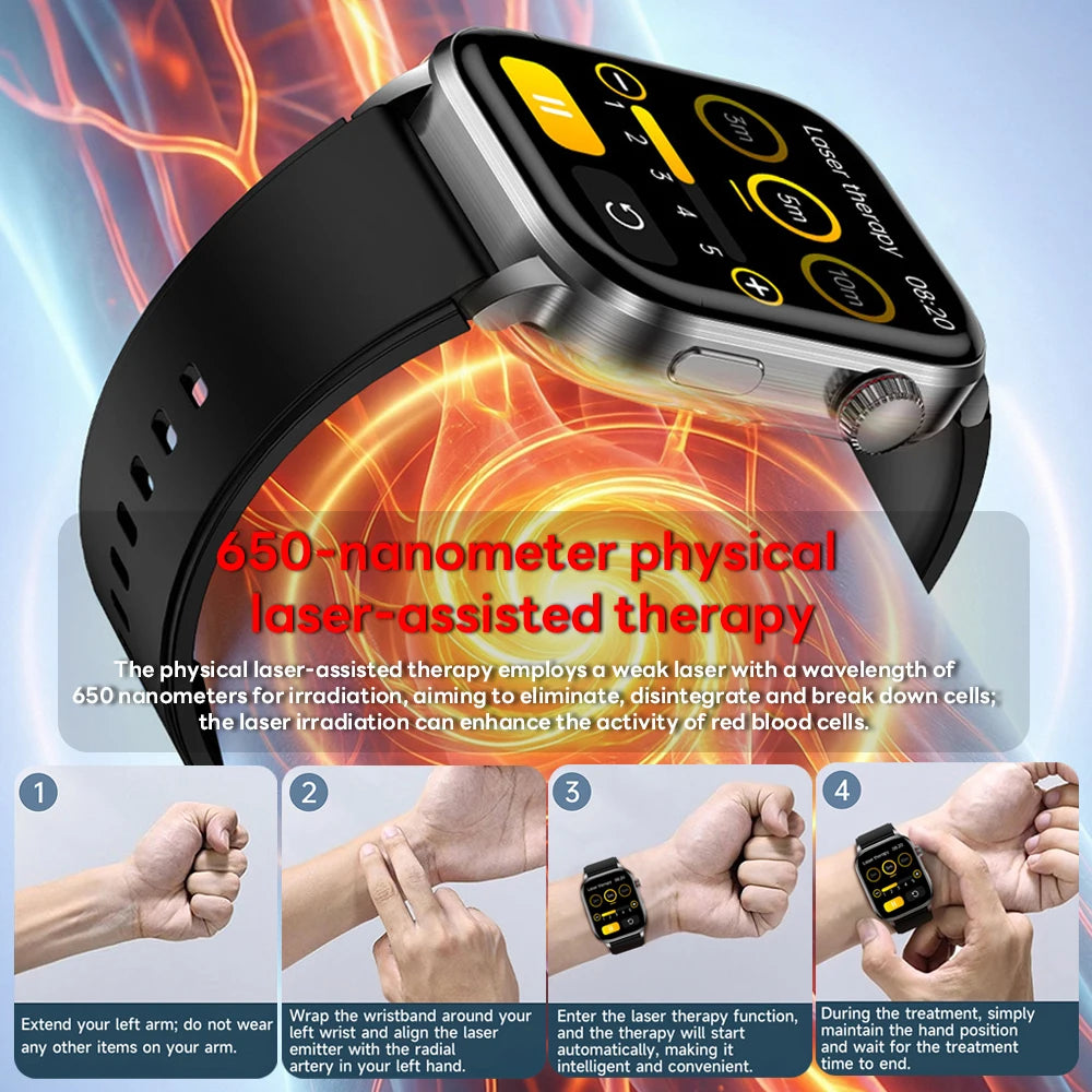 Dual Laser Therapy Smart Watch