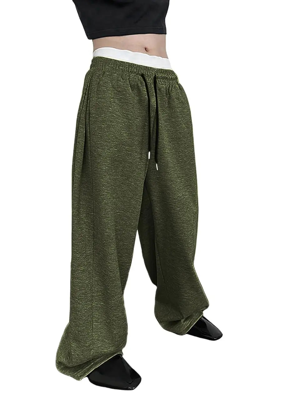 Straight Loose Fit Multi-pocket Joggers