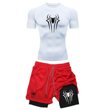 Compression Spider Printed Quick Dry Sportwear Set