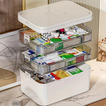 Multi-Layer Waterproof Pill & Medicine Organizer Storage Box