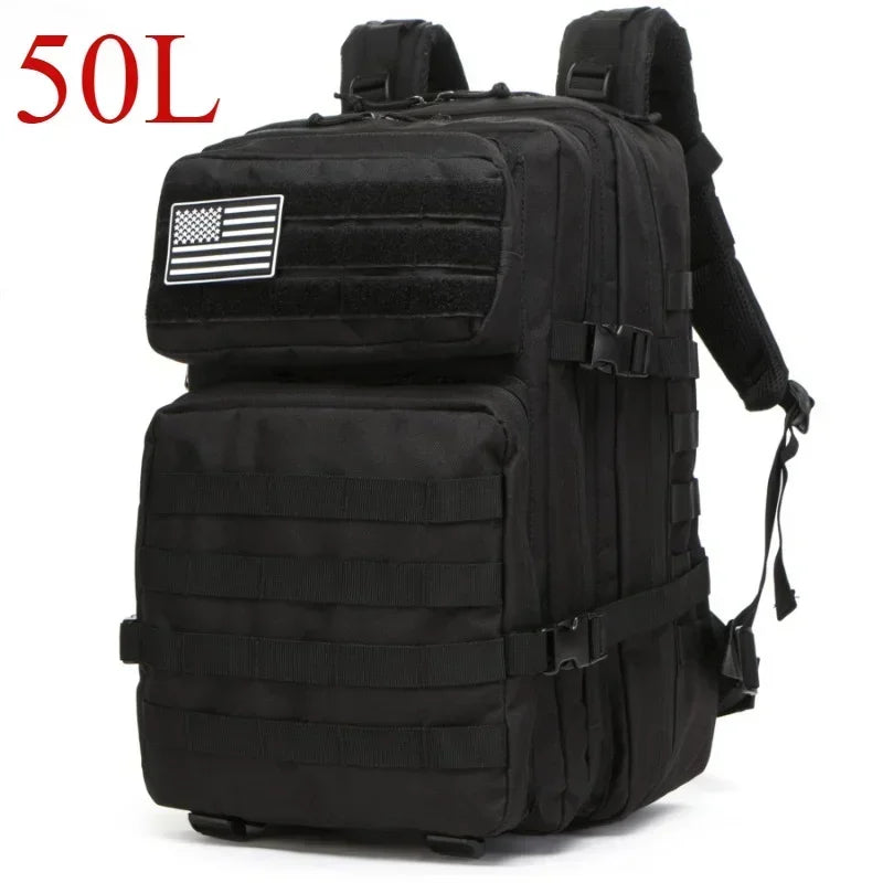 25L/50L Tactical Molle Backpack for Hiking, Camping & Outdoor Travel