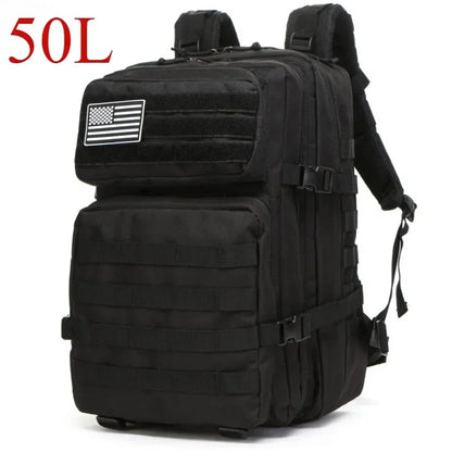 25L/50L Tactical Molle Backpack for Hiking, Camping & Outdoor Travel