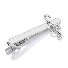 Treble Clef Piano Score Tie Clip