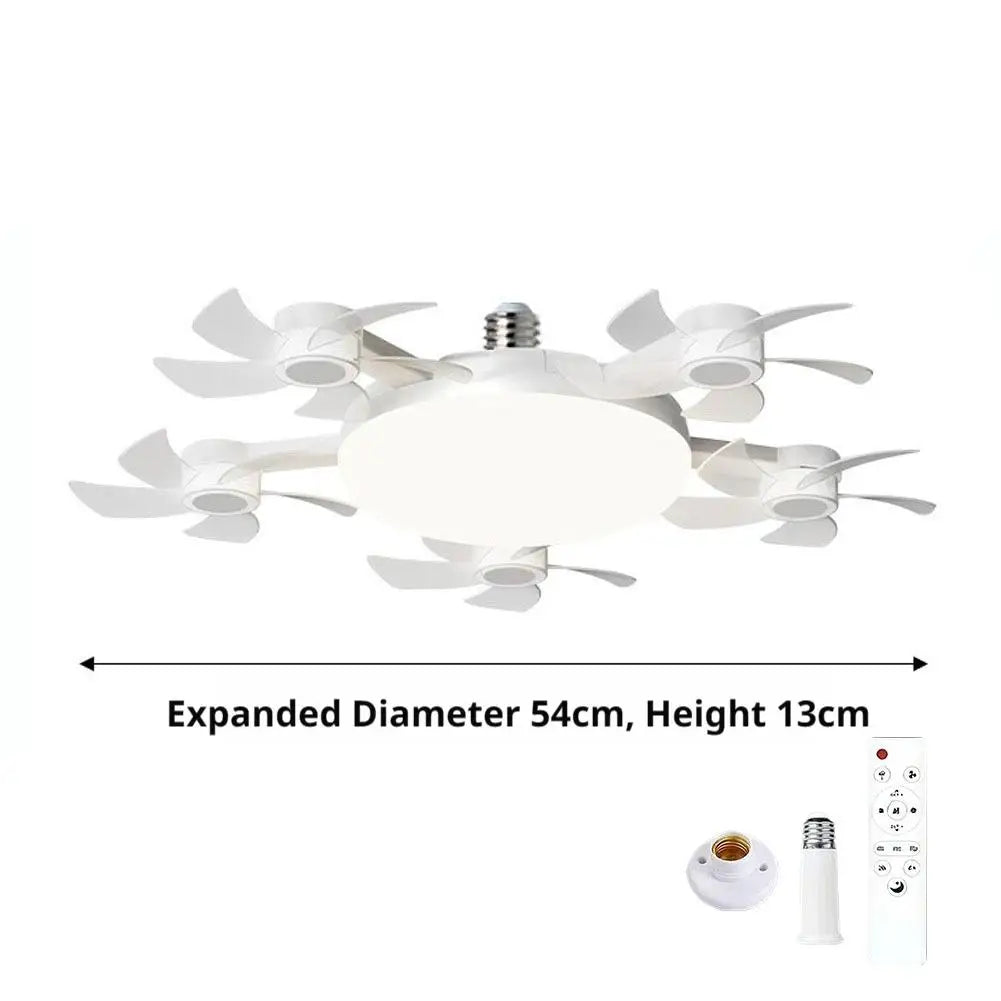 Drone-Style LED Ceiling Fan Light with Remote Control