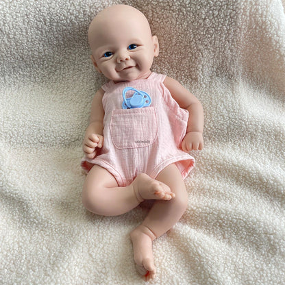 Handmade Painted 17" Silicone Reborn Baby Doll