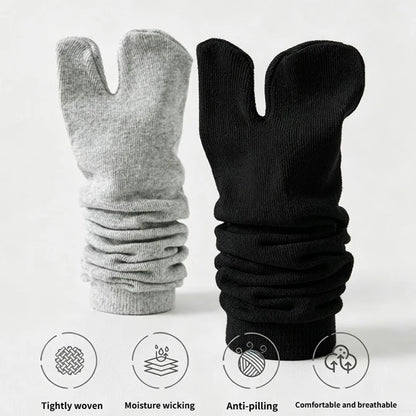 Unisex Japanese Style Cotton Tabi Two-Finger Socks