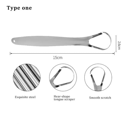 Stainless Steel Tongue Cleaner With Travel Case